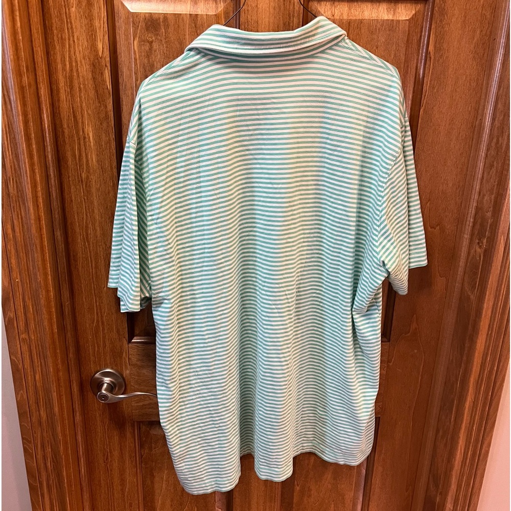 Men’s Vineyard Vines Striped Mint Green Pocket Polo XL - Picture 4 of 6